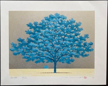 Blue Tree - Hajime Namiki  (b 1947) - Japan (Zonder