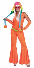 Disco Jumpsuit neon oranje, Ophalen of Verzenden, Nieuw