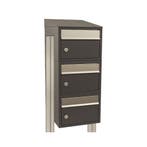 Brievenbusunit Brickset met statief 3-hoog met dak -, Verzenden, Nieuw