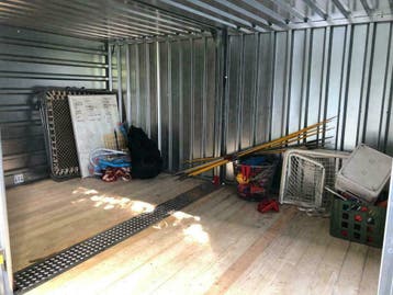 Sport materiaalcontainer voetbal hockey spelmateriaal, Ophalen