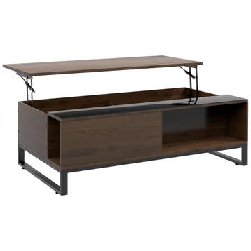 Salontafel Bijzettafel Met Hefmechanisme 102x58x35,5cm Moder, Verzenden, Nieuw