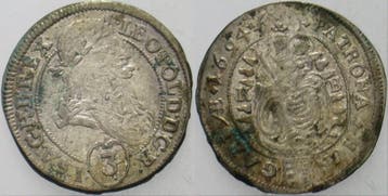 3 Kreuzer 1694 Kremnitz Ungarn Leopold I, 1657-1705, Verzenden