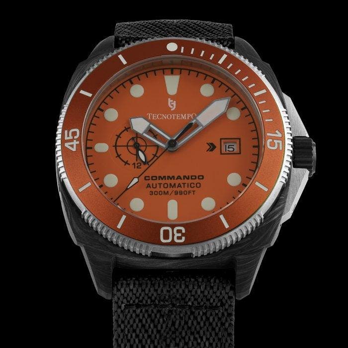 Tecnotempo - Commando - Forged Carbon & Titanium -, Sieraden, Tassen en Uiterlijk, Horloges | Heren