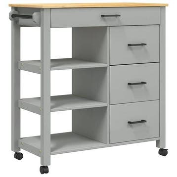 Opbergkar 84x40cm - Vintage | Tweedekansje | OP=OP, Zo goed als nieuw, Minder dan 100 cm, Grijs, 25 tot 50 cm