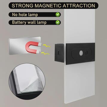 LED Wandlamp met Bewegingssensor en Oplaadbare Batterij - Sf, Verzenden, Nieuw