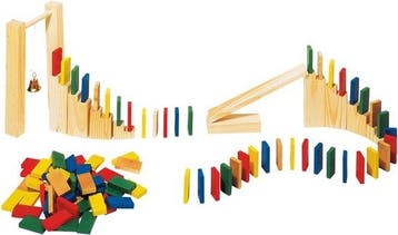 DOMINO-RALLYE in hout, 250-delig (Educatief), Kinderen en Baby's, Speelgoed | Educatief en Creatief, Verzenden, Nieuw