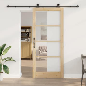 vidaXL Schuifdeur ORKDAL Naturel 93 x 211 cm, Verzenden, Nieuw