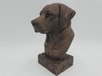 Bust of a labrador statue - home decor dog  lover handpainte, Verzenden, Nieuw