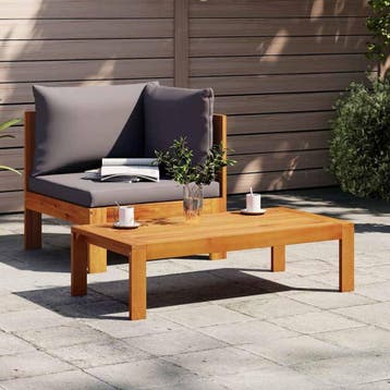Tuinmeubels Set Hout - B-keuze - 65% Voordeel, Tuin en Terras, 2 zitplaatsen, Bijzettafel, Ophalen of Verzenden, Zo goed als nieuw