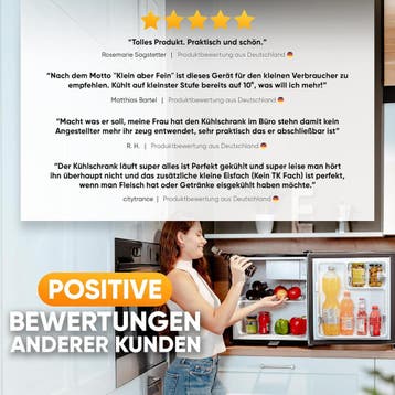 Mini koelkast - Minibar - Met vriesvak - 45 liter - Vrijstaa, Verzenden, Zo goed als nieuw
