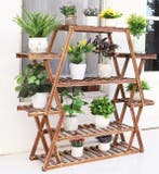 Houten Plantenstandaard met Meerdere Niveaus Binnenen Buiten, Verzenden, Nieuw