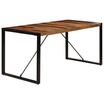 vidaXL Eettafel 160x80x75 cm massief acaciahout, Huis en Inrichting, Tafels | Eettafels, Verzenden, Nieuw