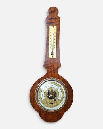 Warmink Aneroid barometer - Hout, Metaal, Glas