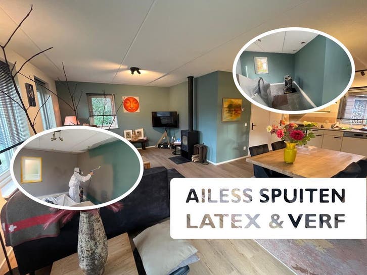 van Veen Spuit en Schilderwerken, Diensten en Vakmensen, Schilders en Behangers, Behangen, Binnenschilderwerk, Buitenschilderwerk