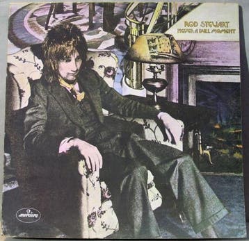 Rod Stewart - Never A Dull Moment (LP 1973 UK), Cd's en Dvd's, Vinyl | Rock, Ophalen of Verzenden, Zo goed als nieuw