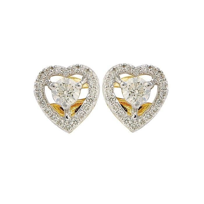 Oorbellen - 14 karaat Geel goud - 0.61ct. tw. Diamant, Sieraden, Tassen en Uiterlijk, Oorbellen