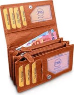 THL Design Portemonnee Dames Harmonica overslag model, Overige merken, Bruin, Verzenden, Nieuw