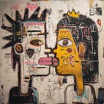 Eric Brumette - KISS ME LIKE BASQUIAT 56 - Toile L