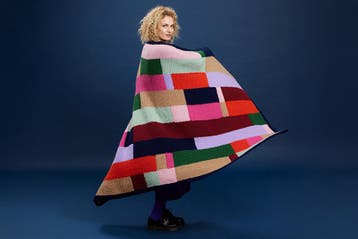 Breipatroon Deken Uma met kleurvlakken in WoolAddicts Prom, Ophalen of Verzenden, Nieuw