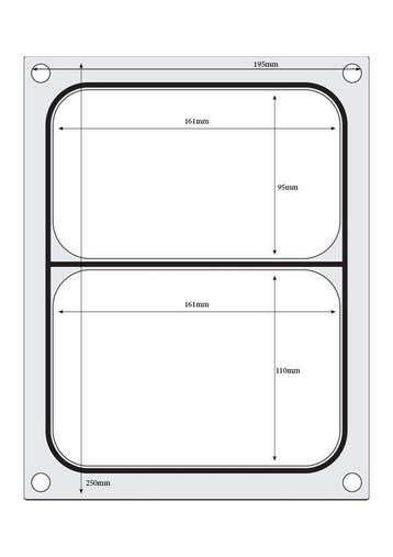 Traysealer Matrix, Hendi, Twee-delige Container 227x178 Mm, Ophalen of Verzenden, Nieuw in verpakking