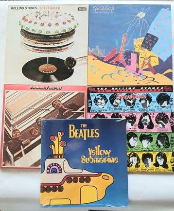 Beatles, De Rolling Stones - 5 x albums - Diverse titels -, Nieuw in verpakking