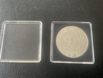 Nederland. 50 Gulden 1987 “50 jaar Juliana en Bernard”