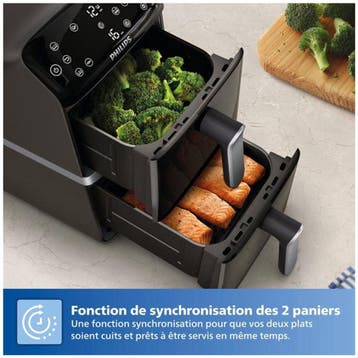 Philips Airfryer 4000 Series Dual-Stacked Dubbele Airfryer, Ophalen of Verzenden, Zo goed als nieuw