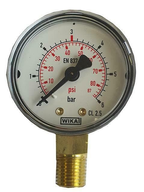 Drukmeter manometer 0-6 bar, Zakelijke goederen, Horeca | Overige, Verzenden