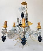 Kroonluchter - Smeedijzer - Shabby Chic Uniek