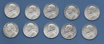 Vaticaan. Pio XI. 10 Lire 1930-1937