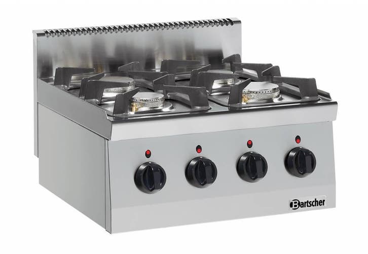 Bartscher Horeca Tafel Gaskooktoestel 19kW | 4 Branders, Zakelijke goederen, Horeca | Keukenapparatuur, Verzenden