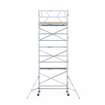Euroscaffold Rolsteiger Basic 135x250 8,2m  ( FIBERDECK ), Verzenden, Nieuw, Rolsteiger of Kamersteiger, 5 meter of hoger