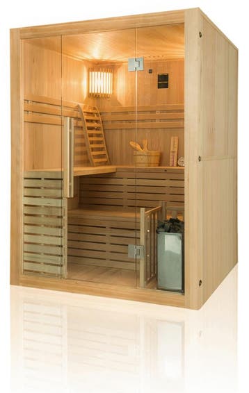 Sauna - Sense Traditioneel Panorama 4 personen, Tuin en Terras, Verzenden, Nieuw