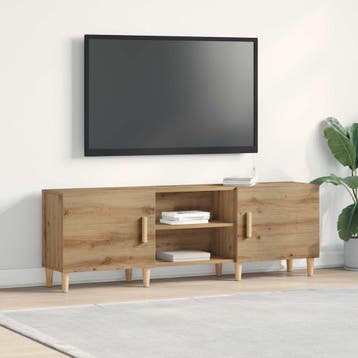 vidaXL TV-kast 150 x 30 x 50 cm artisanaal eikenkleurig, Verzenden, Nieuw, Overige houtsoorten