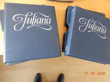 Nederland. Muntenalbum 2x Juliana 1948-1980 (Zonder, Postzegels en Munten