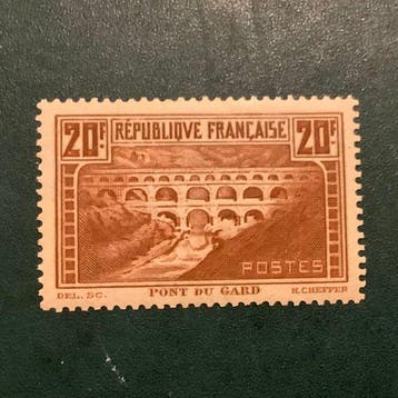 Frankrijk 1929/1931 - Pont Du Gard - MNH - Yvert 262, Gestempeld