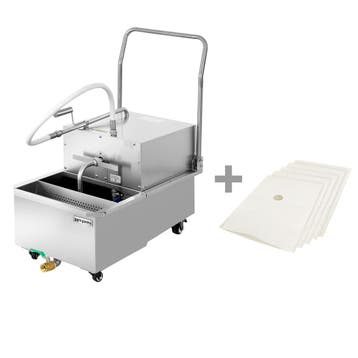 GGM Gastro | Frituuroliefilter met aftapkraan - 48 L/min - |, Verzenden, Nieuw in verpakking, Fornuis, Frituur en Grillen