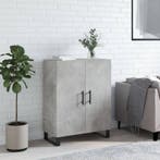 vidaXL Dressoir 69,5x34x90 cm bewerkt hout betongrijs, Verzenden, Nieuw, 50 tot 100 cm, 25 tot 50 cm