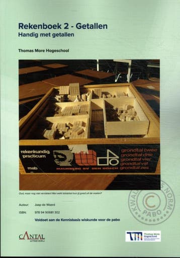 Rekenboek 2   Getallen Thomas More 9789490681302, Boeken, Verzenden, Zo goed als nieuw
