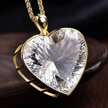 Zonder minimumprijs - Hanger Zilver - Quartz -, Sieraden, Tassen en Uiterlijk, Antieke sieraden