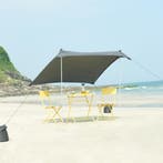 Strandtent Bernheze zonbescherming 200x200x170 cm grijs pro., Verzenden, Nieuw