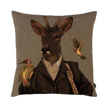 gobelin kussen jager reebok 45x45cm, Verzenden, Nieuw
