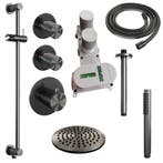 Brauer Gunmetal Carving Thermostatische Regendoucheset, Ophalen of Verzenden, Nieuw