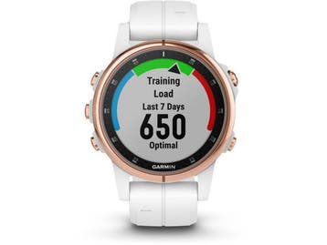 Garmin fenix 5S Plus (Sapphire glas) Rosé Goud (Wit), Verzenden, Zo goed als nieuw, Garmin