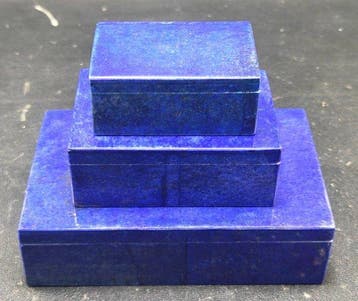 Lapis lazuli edelsteen Sieradenkistjes - Hoogte: 142 mm -