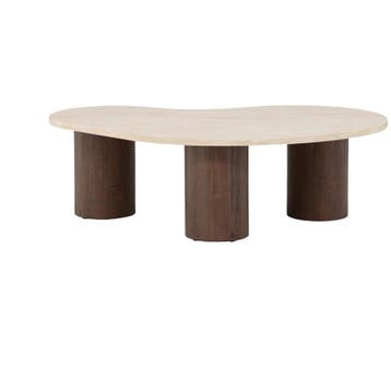 De Rebellenclub Kaloria Salontafel - 130 X 78 Cm Mokka /, Huis en Inrichting, Tafels | Salontafels, Overige materialen, 50 tot 100 cm
