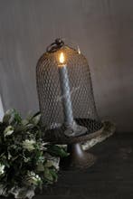 Bruine draad stolp op voet 30 cm, Ophalen of Verzenden, Nieuw