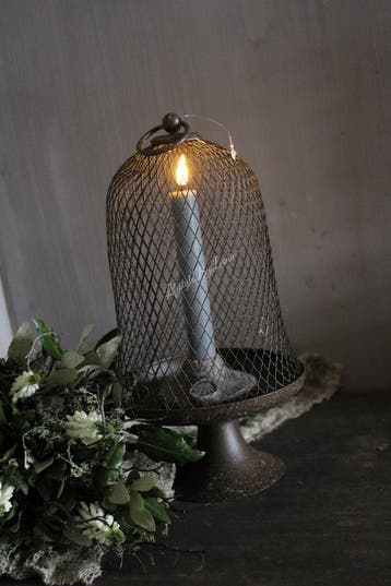 Bruine draad stolp op voet 30 cm, Ophalen of Verzenden, Nieuw