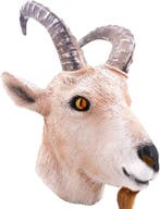 Geit masker realistisch (bruin/beige), Verzenden, Nieuw