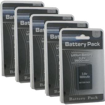 Batterij accu voor PSP 1000 serie 3600mAh 5 pack, Spelcomputers en Games, Spelcomputers | Sony PSP, Nieuw